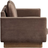 Diviento - Velvet Performance Fabric Upholstered Loveseat