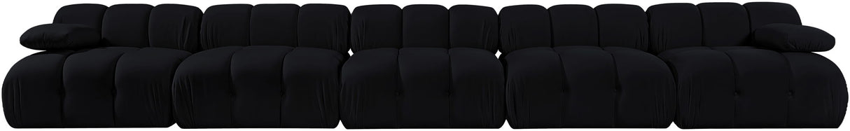 Orin - Velvet 5 Piece Modular Armless Sofa