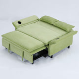 Modern Fabric Multi-Functional Sofa Bed With Adjustable Armrests And Backrests