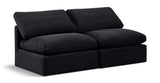 Indulge - Velvet 2 Seat Modular Armless Sofa