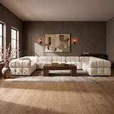 Orin - Velvet Performance Fabric Upholstered 9 Piece Sectional