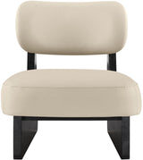 Vetra - Vegan Leather Upholstered Accent Chair With Black Base