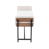 Kari - Farmhouse Bench - Brown Wood