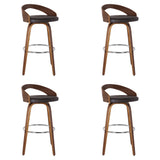 Sonia - 26" Counter Height Swivel Bar Stool - Walnut Wood