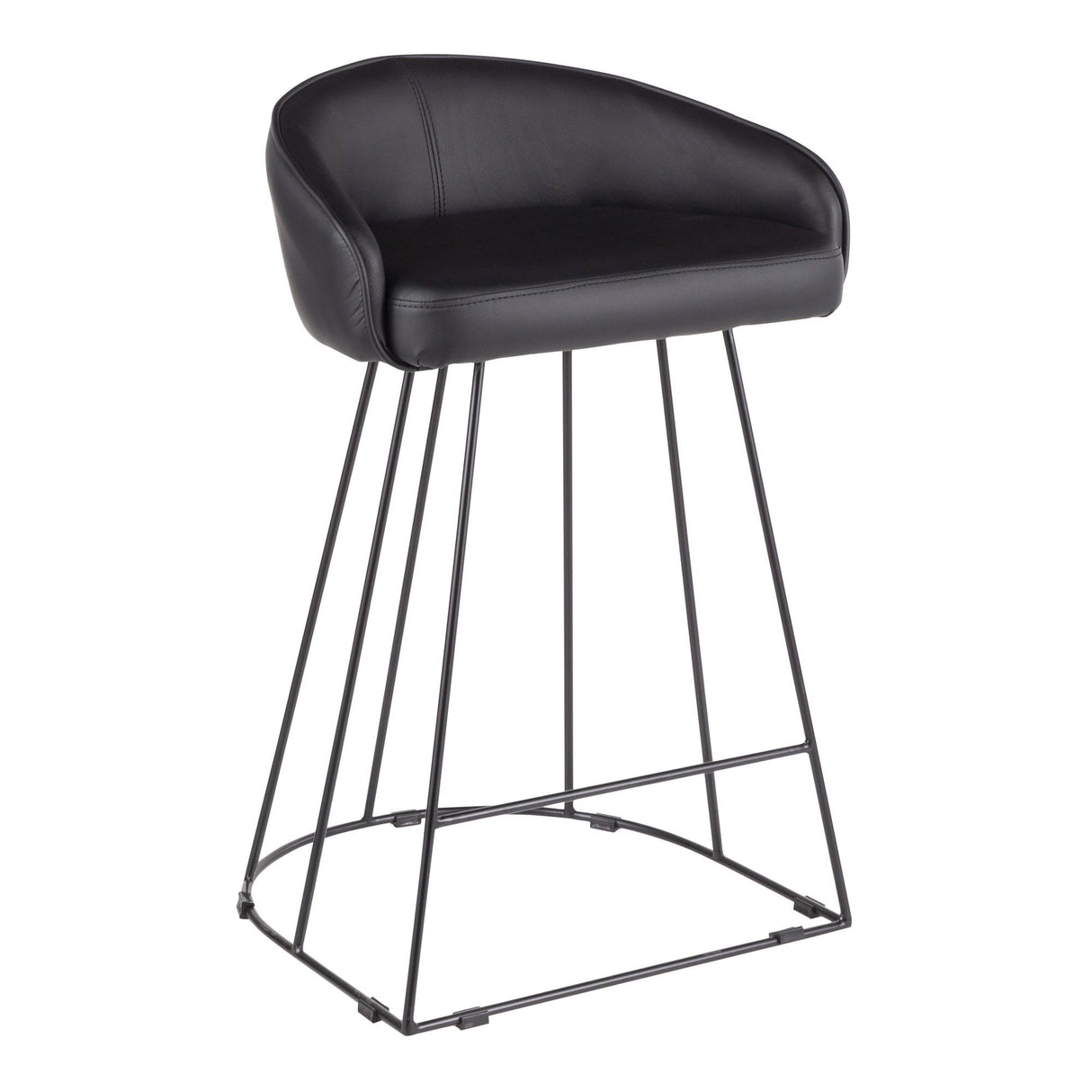 Canary - Counter Stool (Set of 2) - Black Metal