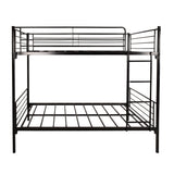 Space Saving Bunk Bed With Metal Frame And Ladder