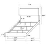 Medici - Eastern King LED Headboard Bed - Black