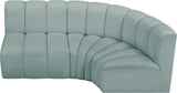Arc - Faux Leather 3 Piece Sofa