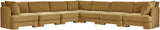 Hammond - Velvet Performance Fabric Upholstered 7 Piece Corner Sectional