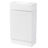 Modern Bathroom Vanity With Sink And 2 Tier Shelf