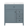 Bathroom Vanity With Sink, 3 Drawers And Adjustable Shelf