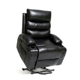 Large Size Electric Power Lift Recliner Chair Sofa With 8 Point Vibration Massage And Lumbar Heat