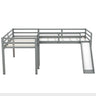 L Shaped Loft Bed With Ladder And Slide