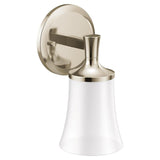 Flara Polished nickel one globe bath light - (YB0361NL)
