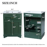 Bathroom Vanity With Integrated Sink, 2 Door Cabinet With Tip Out Drawer, Rectangular Design