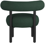 Bordeaux - Boucle Fabric Accent Chair With Black Legs