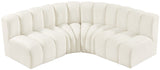 Arc - Velvet 4 Piece Corner Modular Sofa