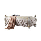 Picardy - Bench - Fabric & Antique Pearl