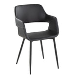 Margarite - Dining / Accent Chair - Black Metal (Set of 2)