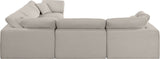 Comfy - 5 Piece Linen Modular Corner Sectional