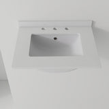 Basin Sink, 0.6" Ultra Thin Profile, Triple Faucet Holes