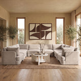 Hammond - Velvet Performance Fabric Upholstered 8 Piece U-Shaped Sectional