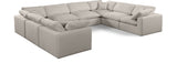 Comfy - 8 Piece Linen Modular Sectional