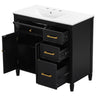 Bathroom Vanity With Sink Top, 3 Soft Closing Drawers
