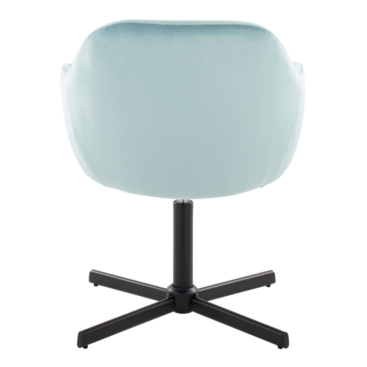 Buena - Swivel Accent Chair - Black Metal Base