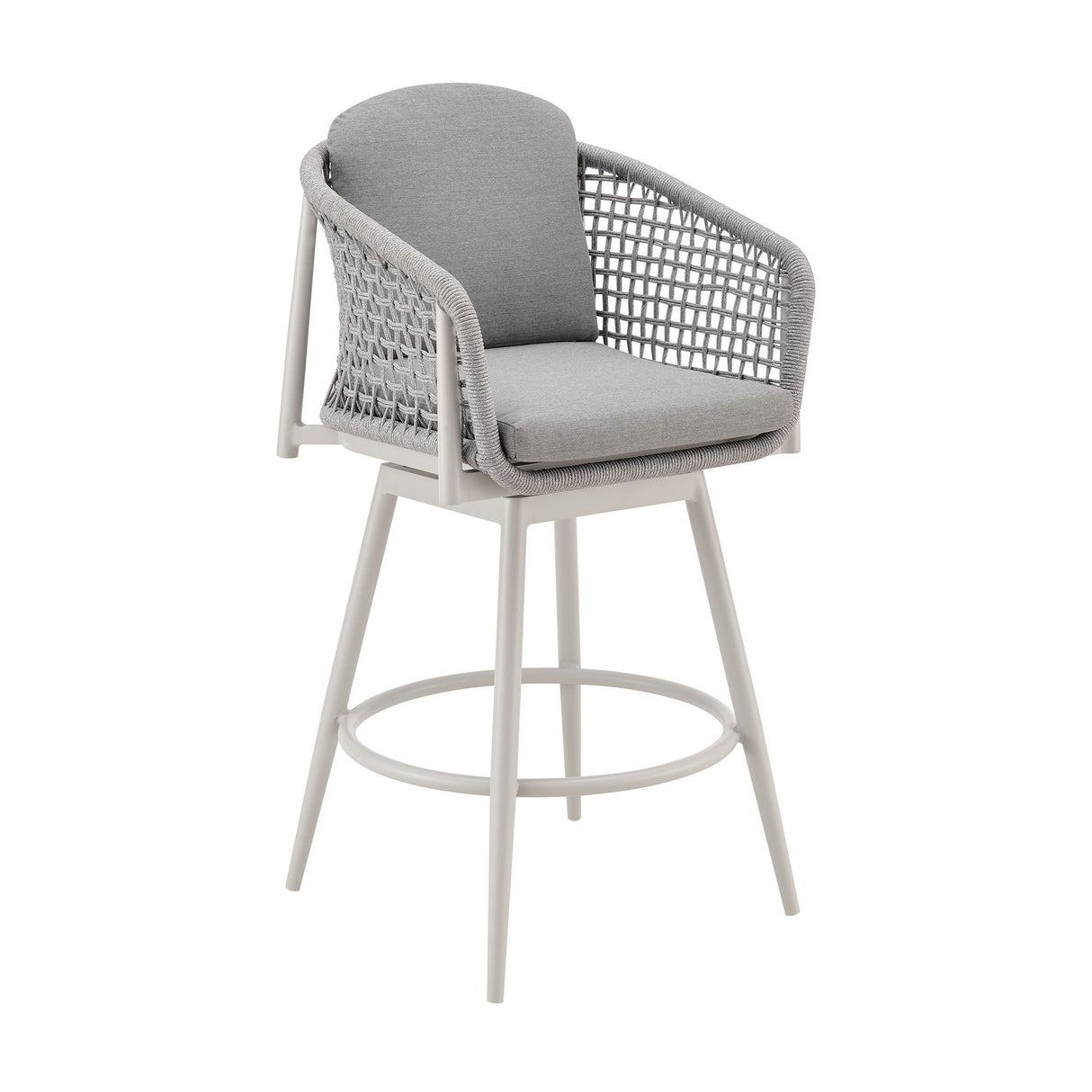Rhodes - Outdoor Patio Swivel Counter Stool Set