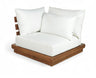 Mirella - Water Resistant Fabric Upholstered Outdoor Patio Modular Corner Chair