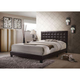 Masate - Queen Bed - Espresso Synthetic Leather