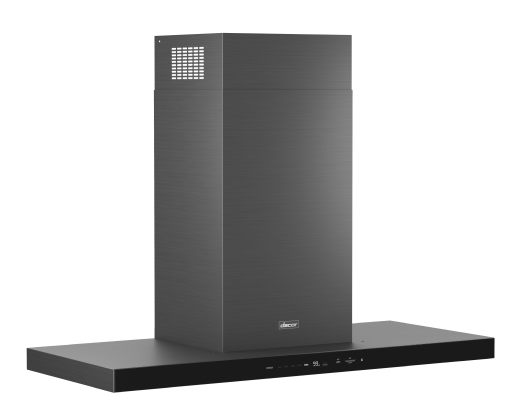 Dacor DHD48U990WM 48 Inch Chimney Wall Hood angled view