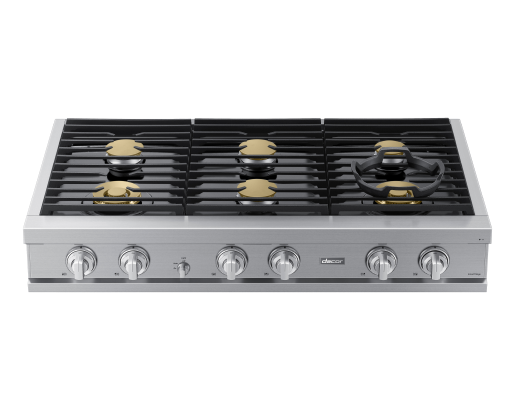 Dacor DTT48T960GS 48 Inch Gas Rangetop angled view