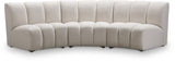 Infinity - 3 Piece Velvet Modular Sectional