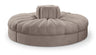 Rummi - Round Velvet Performance Fabric Upholstered 4 Piece Modular Sofa