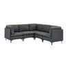 Upholstered Modular Sectional With Tall Legs