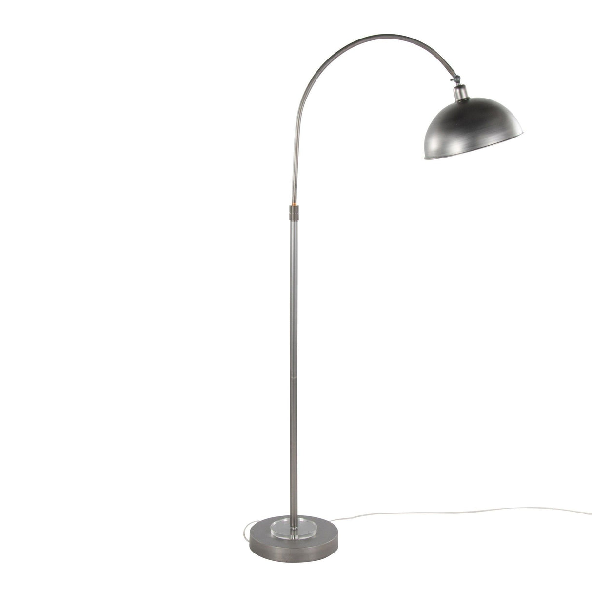 Emery - Metal Floor Lamp - Vintage Metal, Clear Crystal