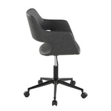 Margarite - Task Chair - Black Metal