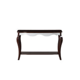 Mathias - Sofa Table - White & Walnut
