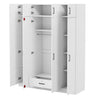 Contemporary 4 Door Wardrobe With 1 Drawer And Top Cabinet