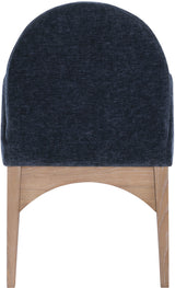 Waldorf - Chenille Dining Arm Chair With Natural Legs