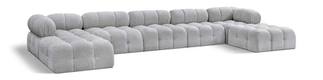 Ames - 7 Piece Fabric Modular U-Shaped Sectional