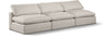 Comfy - Linen Modular Armless Sofa 3 Seats