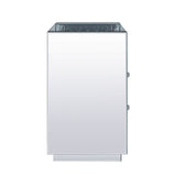 Nysa - 20" X 14" Accent Table - Mirrored & Faux Crystals