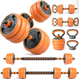 Adjustable Dumbbell Set, 4 In 1 Convertible Weights