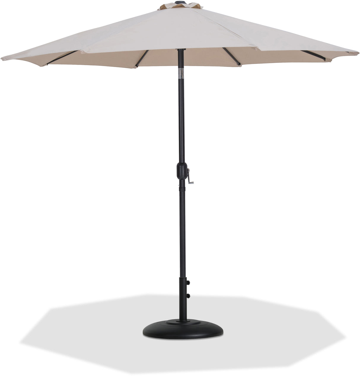Fiji - Aluminum Patio Umbrella With Round Black Base