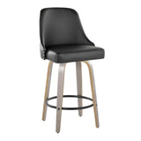 Marcel - Studded-Transitional Fixed-Height Swivel Counter Stool (Set of 2)