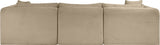 Shaggy - Fabric 4 Piece Modular Sectional
