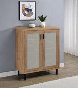 Teller - 2-Door Shoe Storage Cabinet - Natural Oak